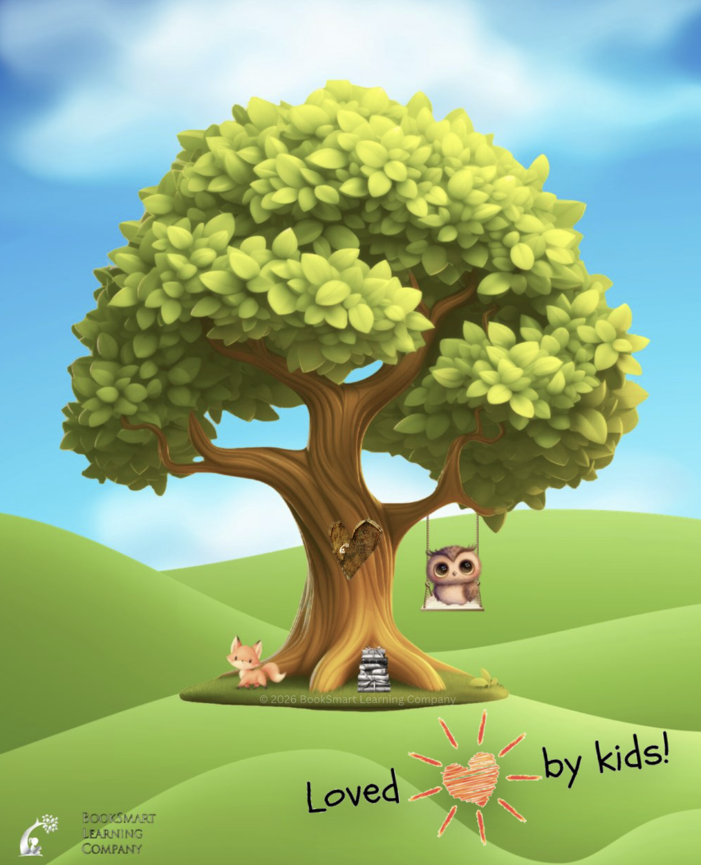 Reader's Clubhouse treehouse, home to our fox and owl, sample preview