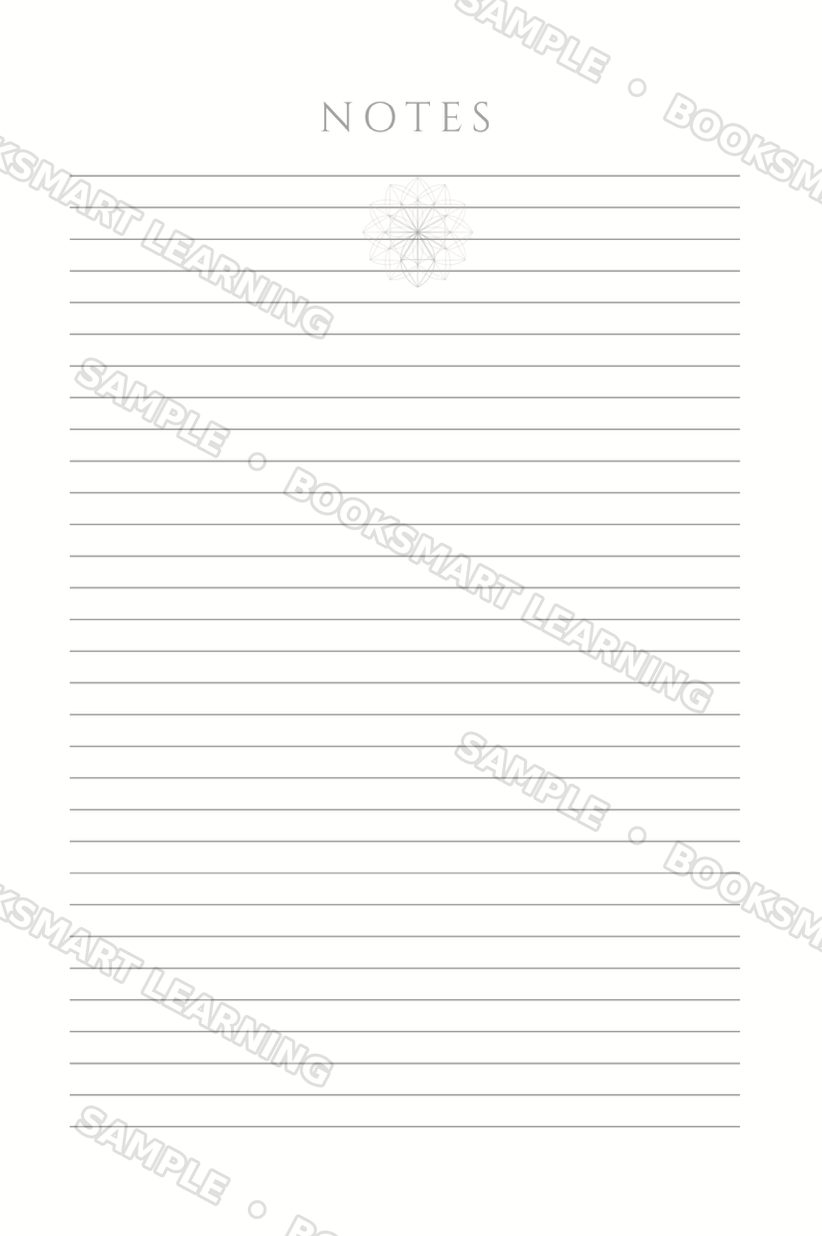 Creative Writing Journal notes page, sample preview
