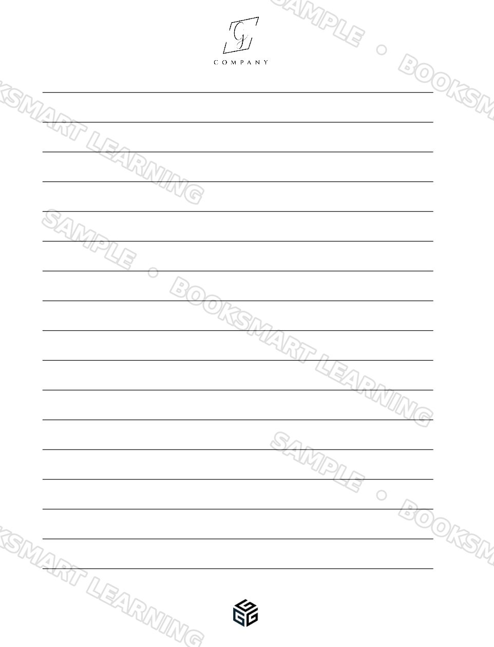 Gratitude Journal notes page, sample preview