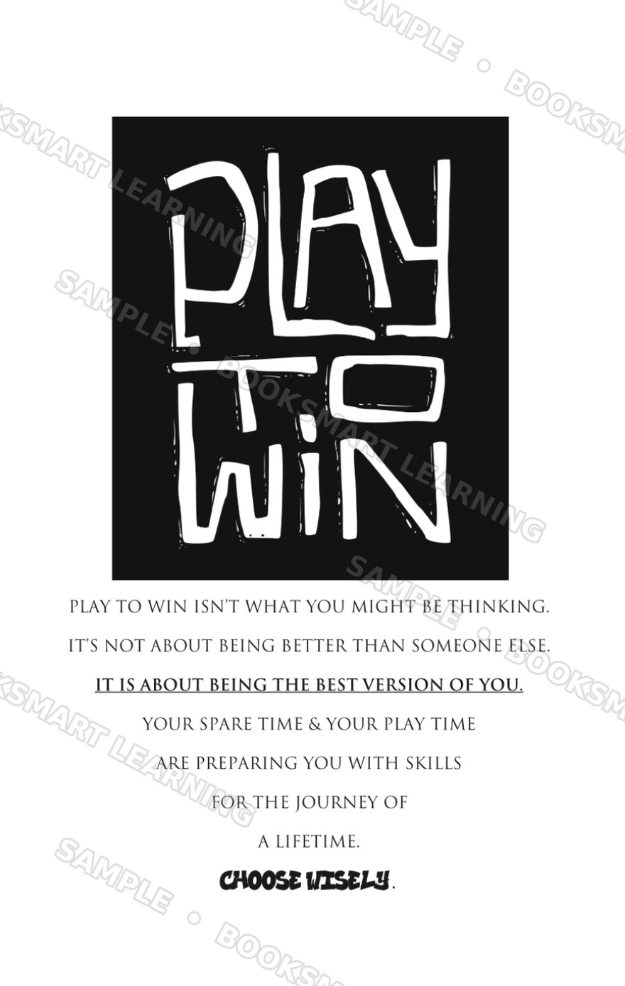 Play To Win interior page, sample preview